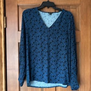 Ann Taylor mixed media blouse